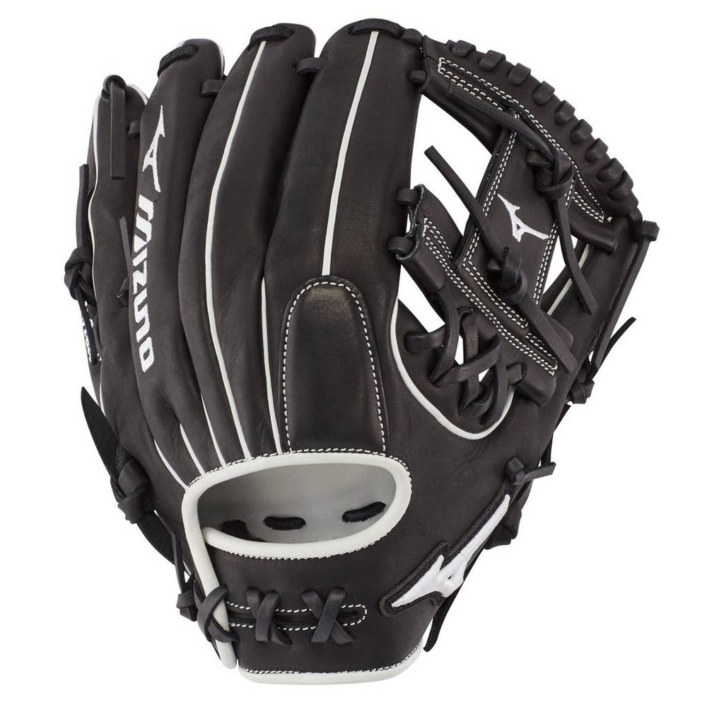 Guantes Mizuno Pro Select Fastpitch 11.75" Mujer Negras Baratas ATIL-79365